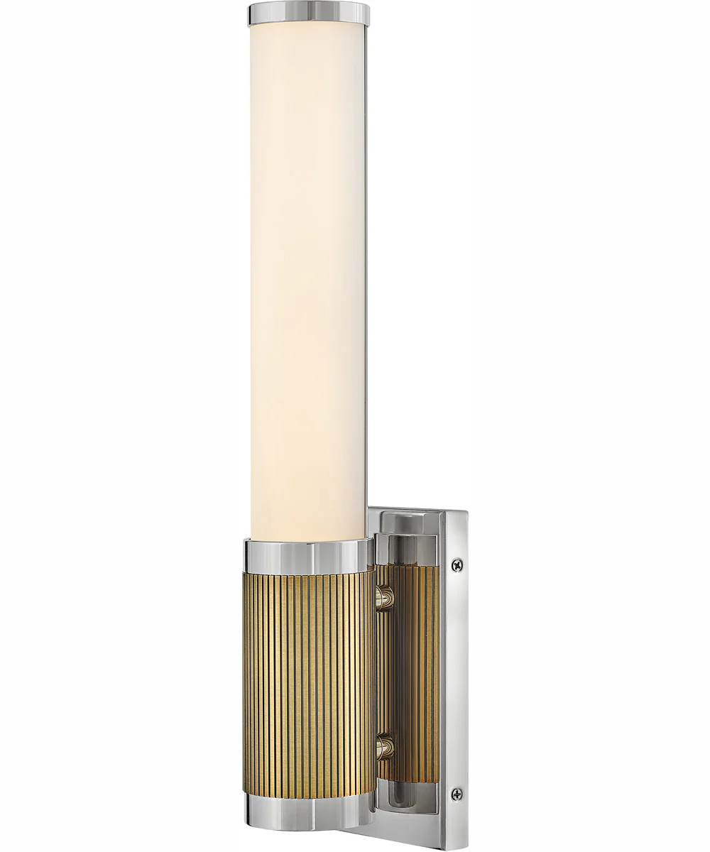 Zevi LED-Light Small LED Vanity in Polished Nickel - Image 2