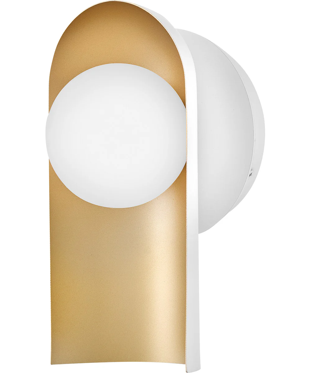Zuri 1-Light Medium Single Light Sconce in Satin Off-White - Image 4