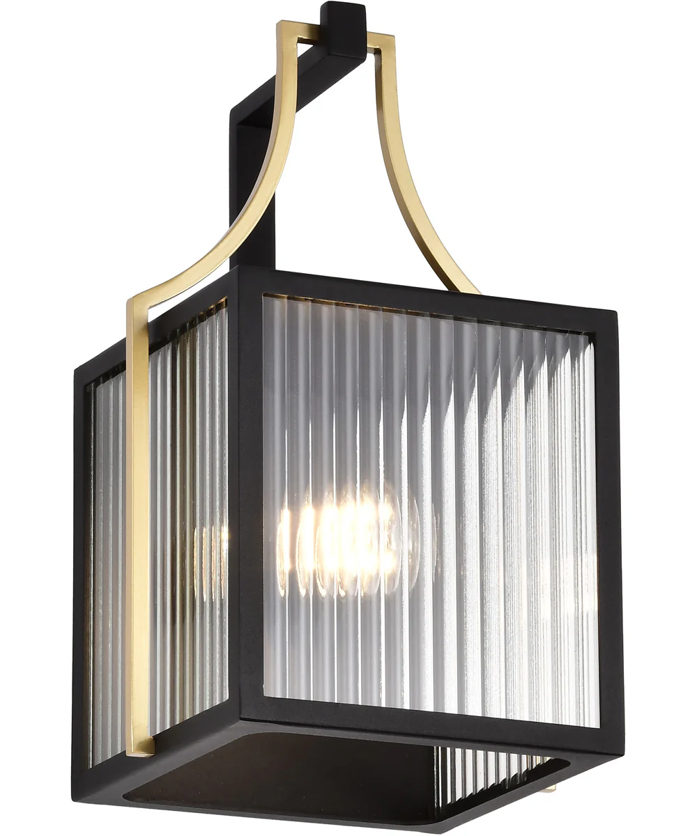 Holden 1-Light Outdoor Black / Gold - Image 4