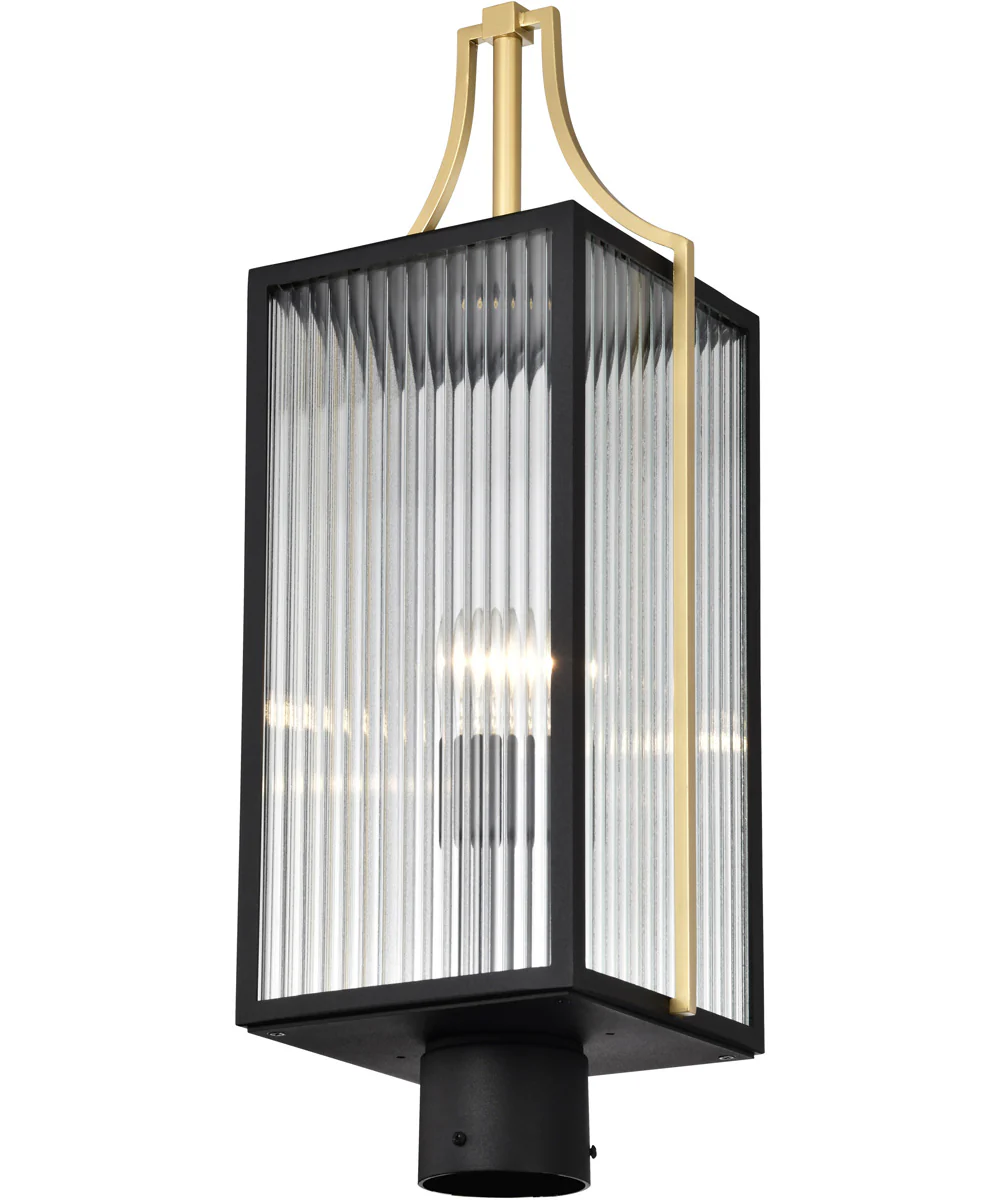 Holden 1-Light Outdoor Black / Gold - Image 4
