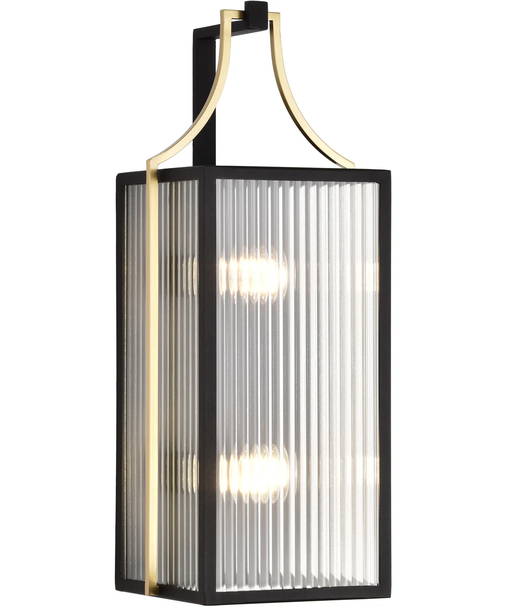 Holden 2-Light Outdoor Black / Gold - Image 4