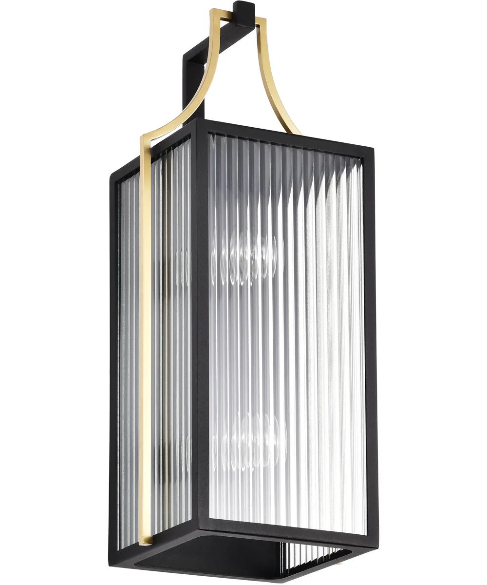 Holden 2-Light Outdoor Black / Gold - Image 5