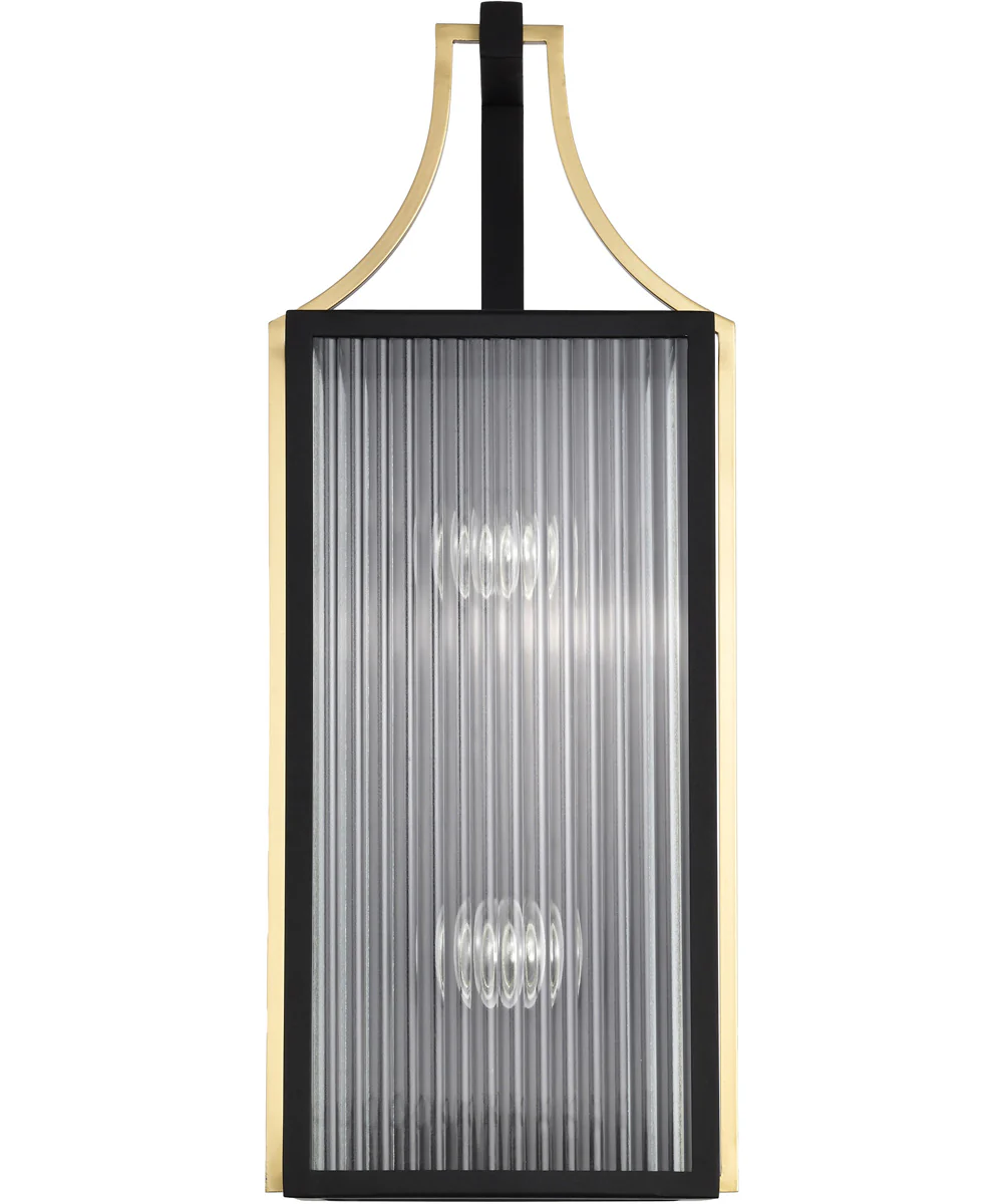 Holden 2-Light Outdoor Black / Gold - Image 7
