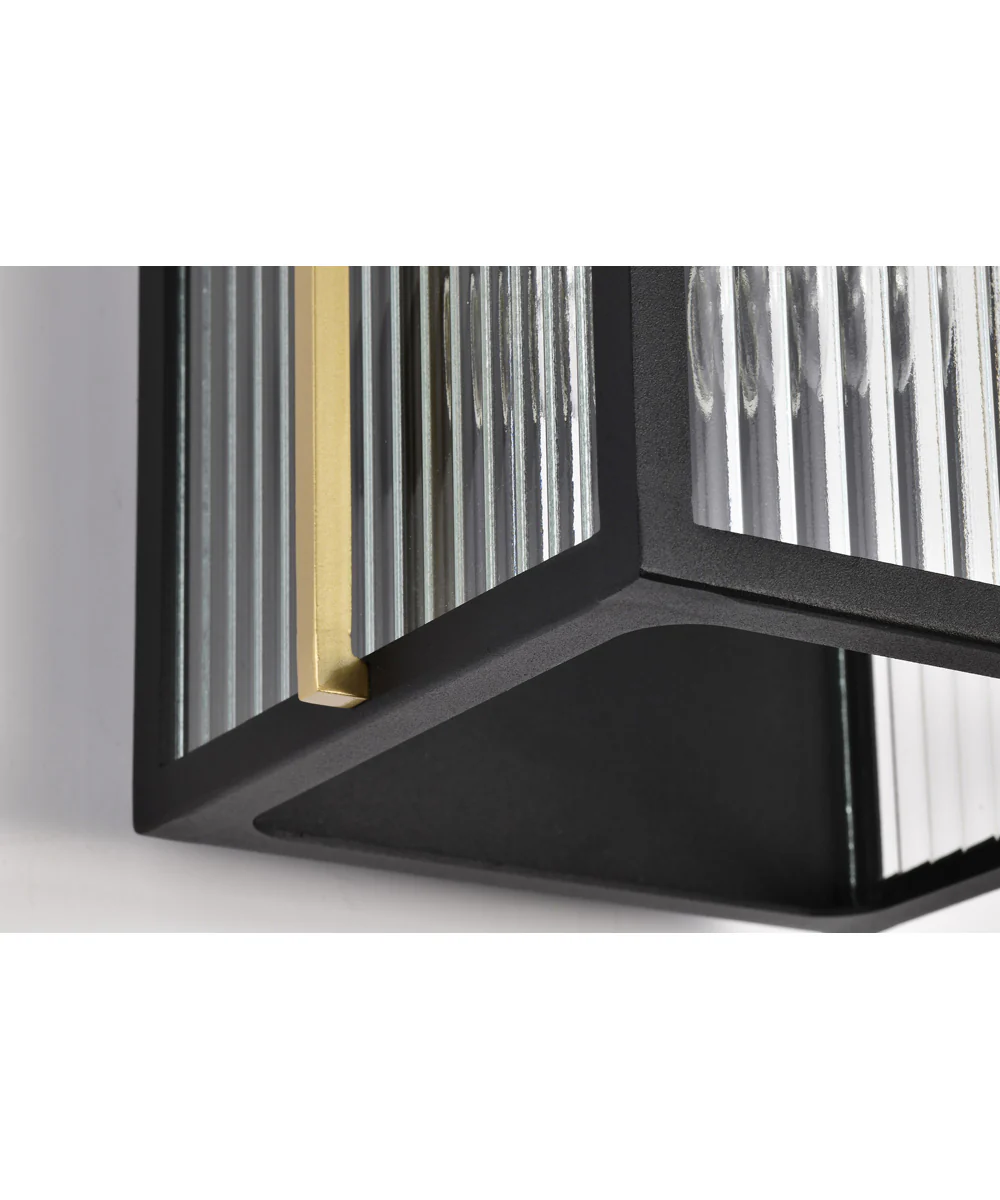 Holden 2-Light Outdoor Black / Gold - Image 9