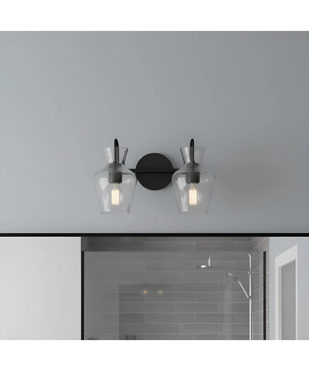 Hollis 2-light Bath Light Matte Black - Image 2
