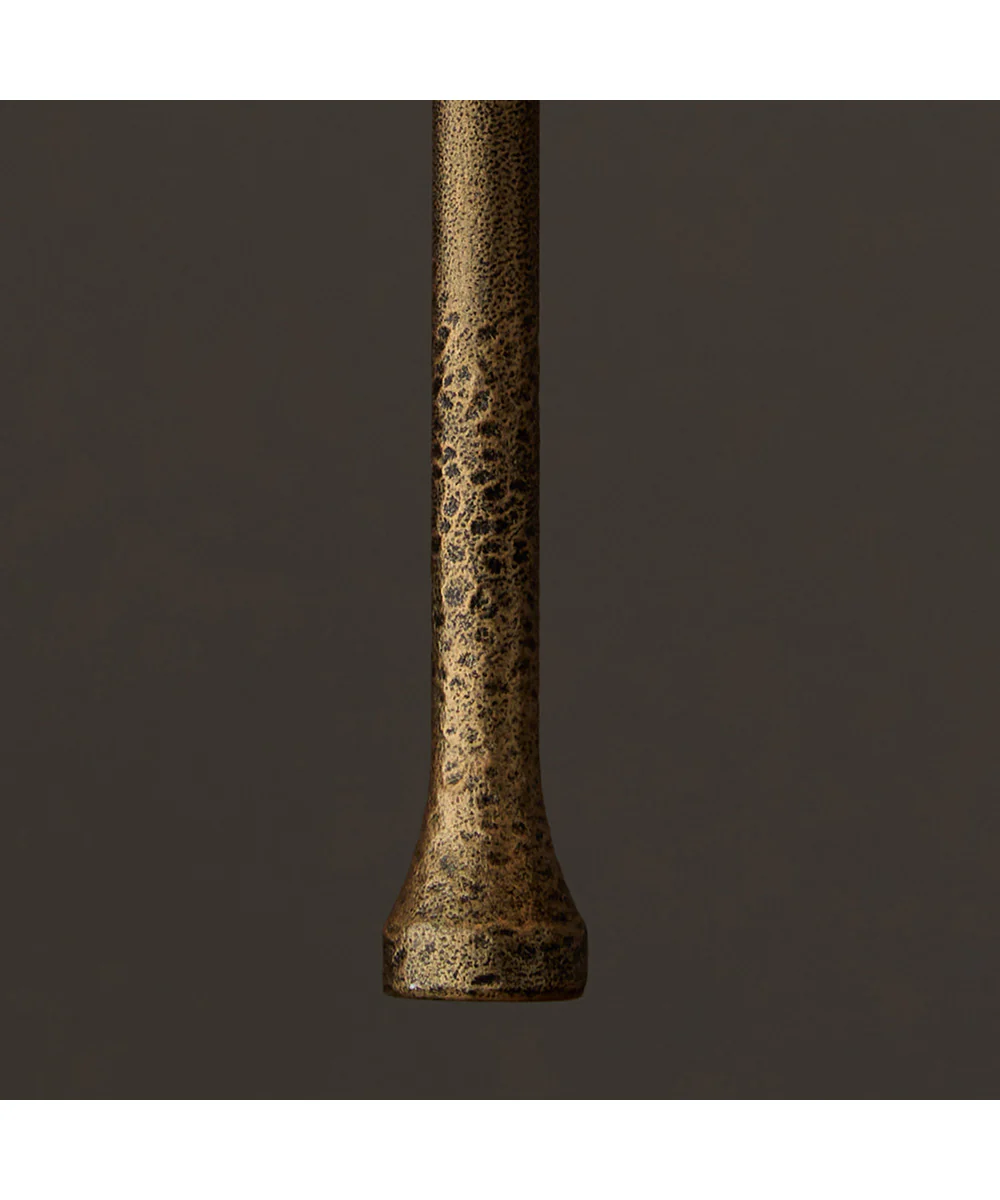 Hollis 6-Light Chandelier Matte Black with Hammered Gold - Image 4