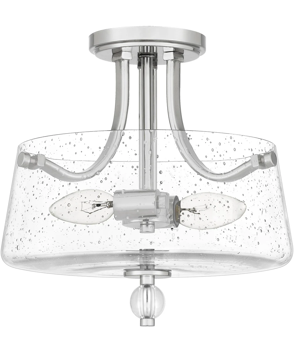 Hollister 2-light Semi Flush Mount Polished Nickel - Image 3