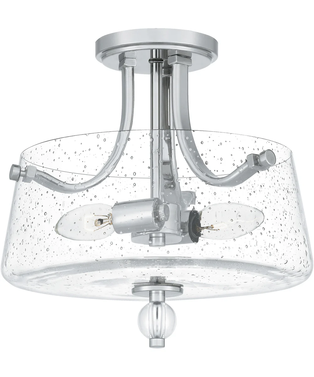 Hollister 2-light Semi Flush Mount Polished Nickel - Image 4