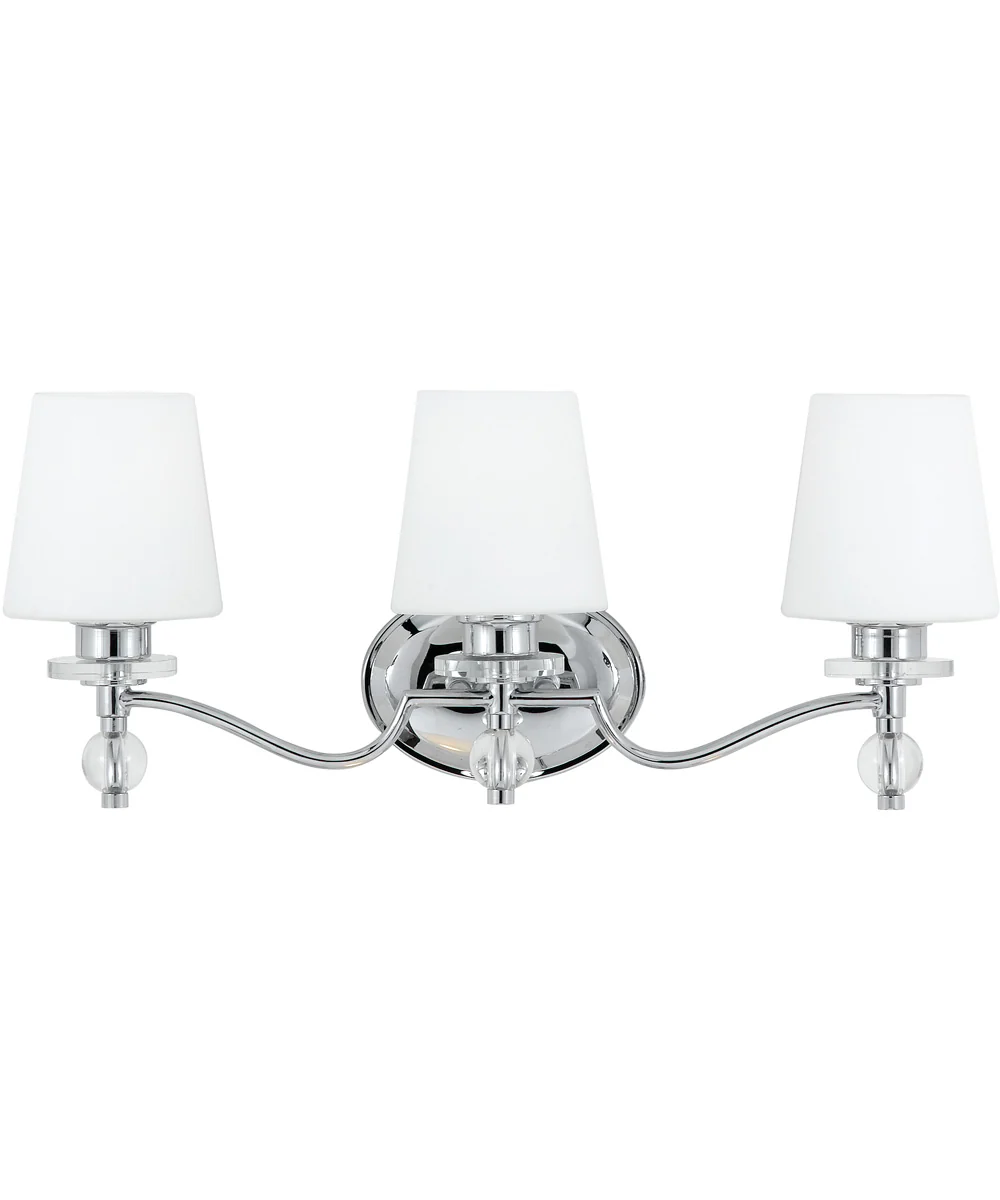 Hollister Large 3-light Bath Light Polished Chrome