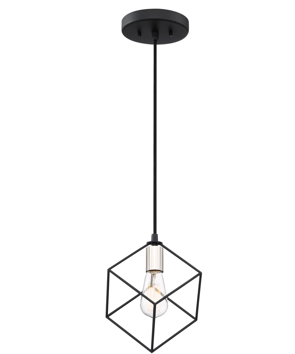 Holograph Small 1-light Mini Pendant Earth Black