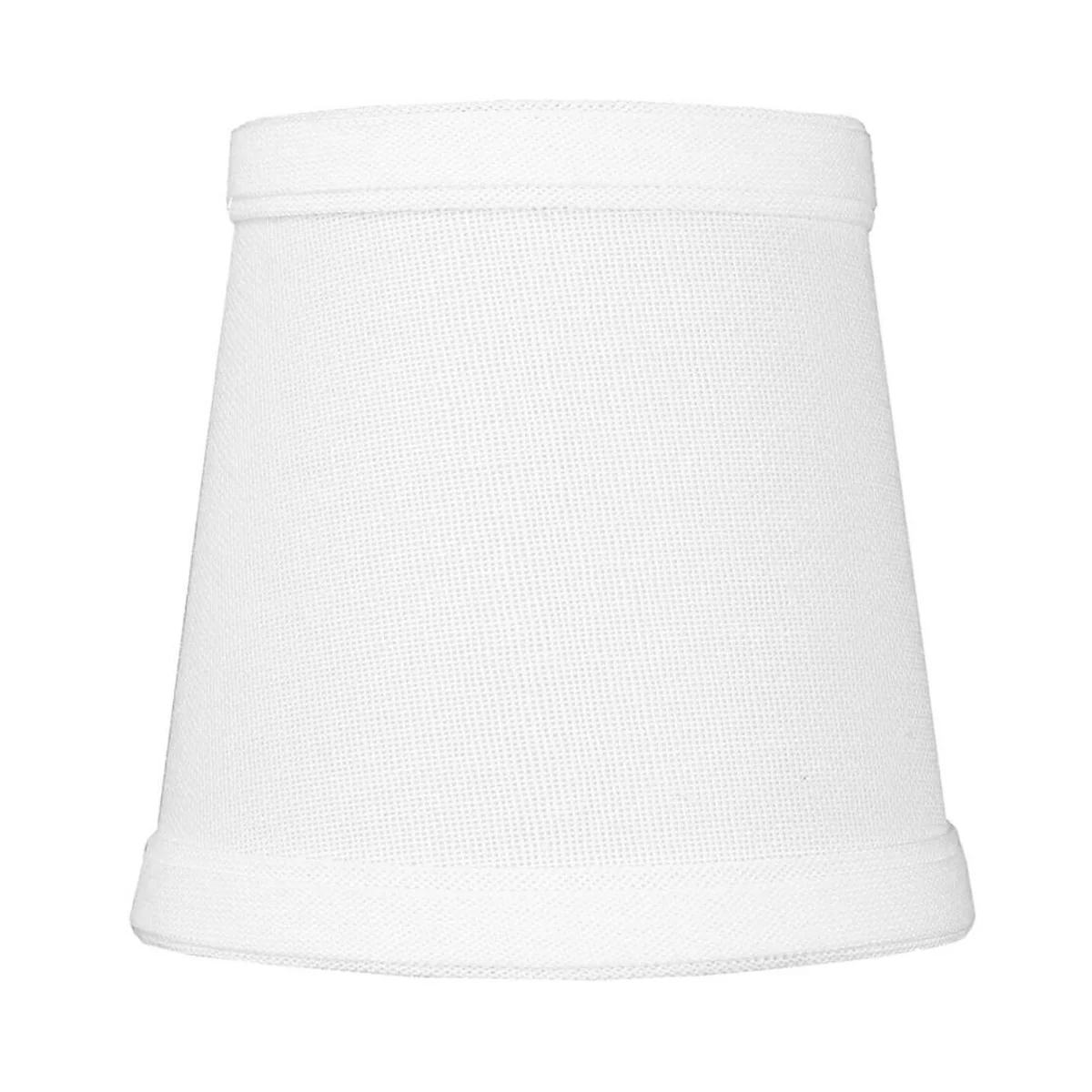 4"W x 4"H Chandelier White Linen Clip-On Lamp shade