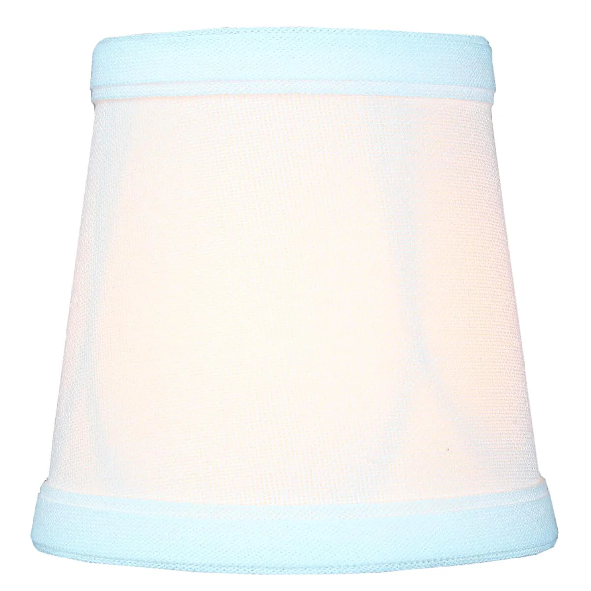4"W x 4"H Chandelier White Linen Clip-On Lamp shade - Image 4