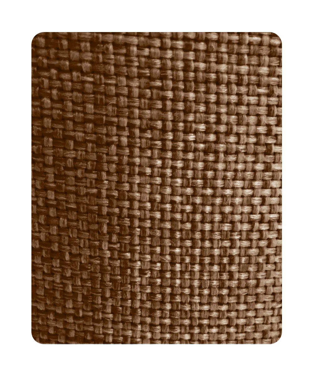 14"W x 11"H Hard Back Empire Lamp Shade - Chocolate Burlap - Image 4