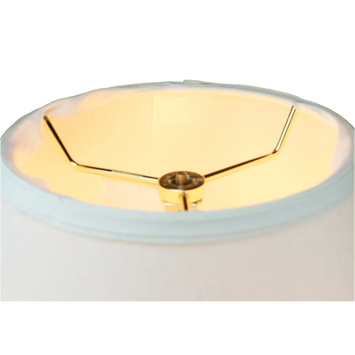14"W x 11"H Hard Back Empire Lamp Shade Light Oatmeal - Image 2