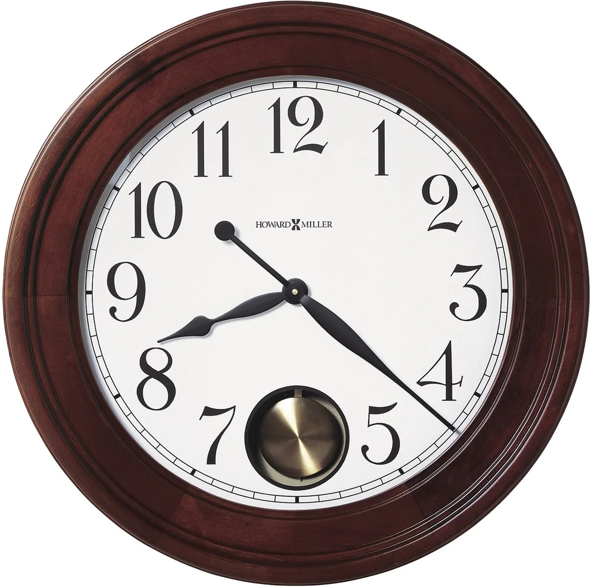 25"H Griffith Gallery Wall Clock Windsor Cherry