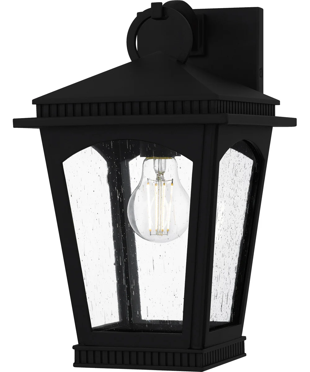Huck Medium 1-light Outdoor Wall Light Coastal Armour Aluminum Earth Black
