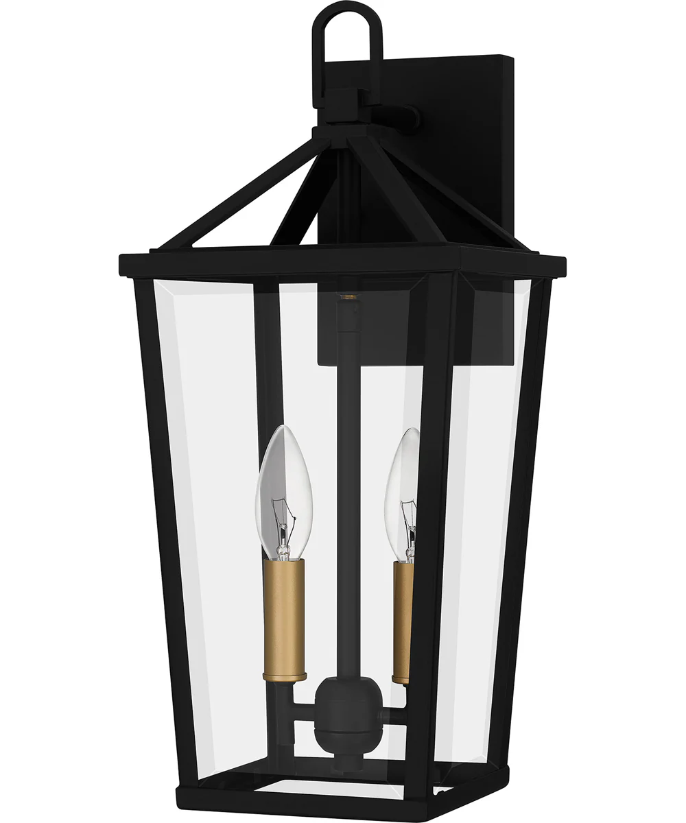 Hull Medium 2-light Outdoor Wall Light Coastal Armour Aluminum Matte Black - Image 2