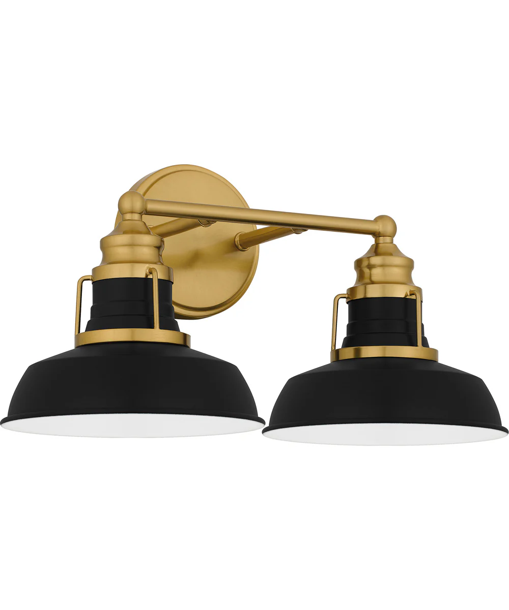 Huxley Medium 2-light Bath Light Aged Brass - Image 2