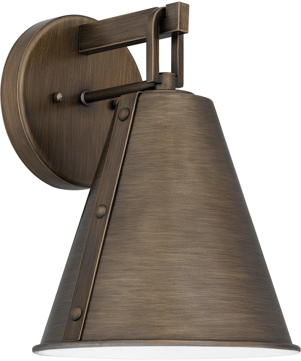 Hyde Medium 1-light Outdoor Wall Light  Coastal Armour Aluminum Burnished Bronze - Image 3