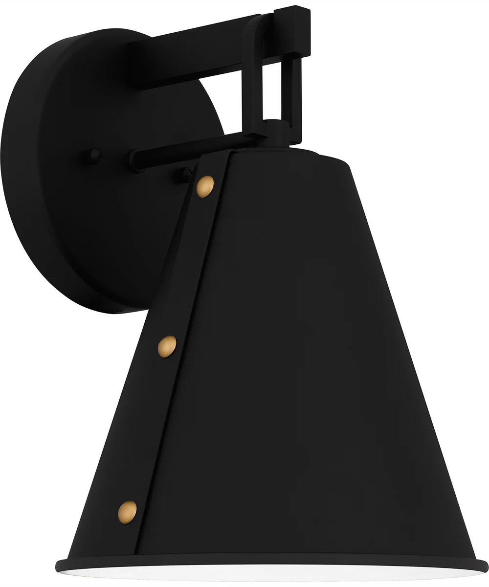 Hyde Medium 1-light Outdoor Wall Light  Coastal Armour Aluminum Matte Black - Image 3