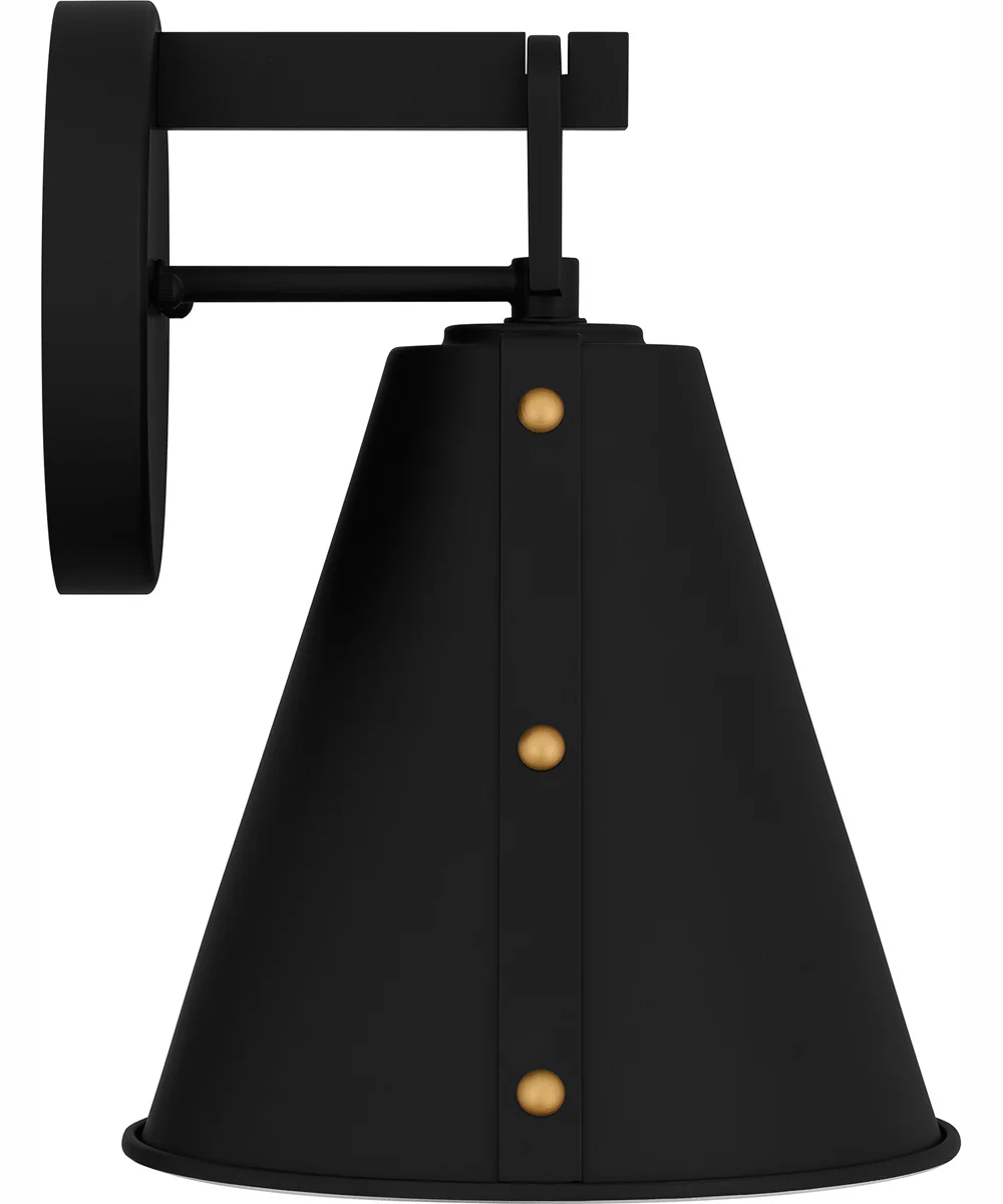 Hyde Medium 1-light Outdoor Wall Light  Coastal Armour Aluminum Matte Black - Image 5