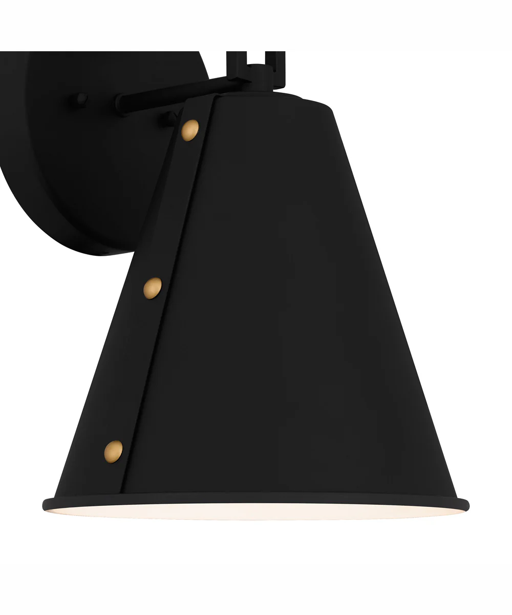 Hyde Medium 1-light Outdoor Wall Light  Coastal Armour Aluminum Matte Black - Image 6