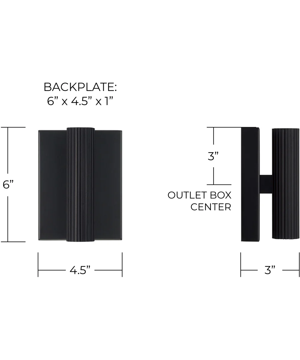 Ian 2-Light Sconce Matte Black - Image 7