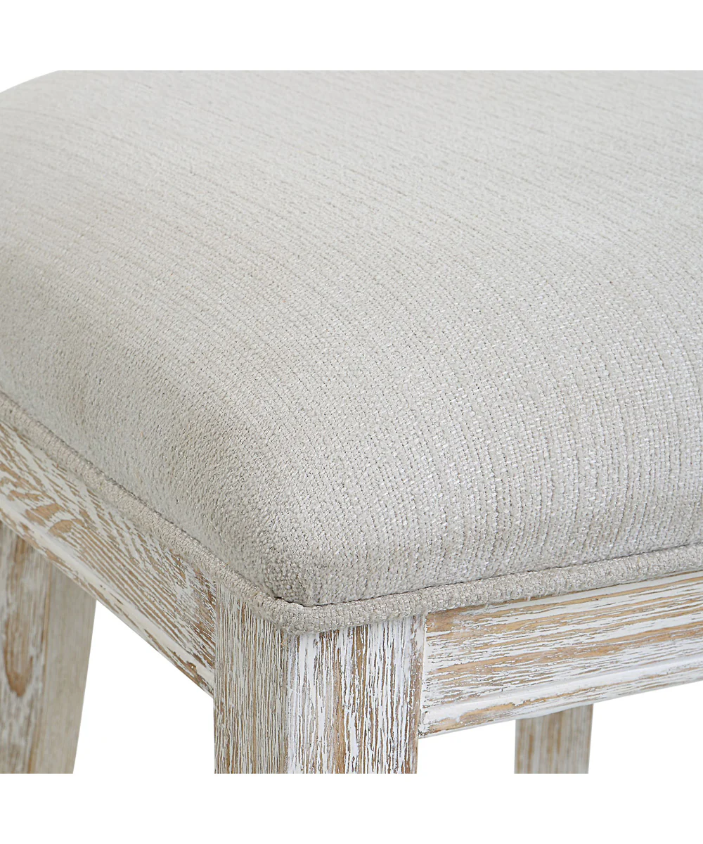 Idris White Counter Stool - Image 6