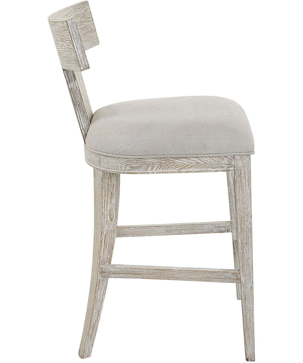 Idris White Counter Stool - Image 7