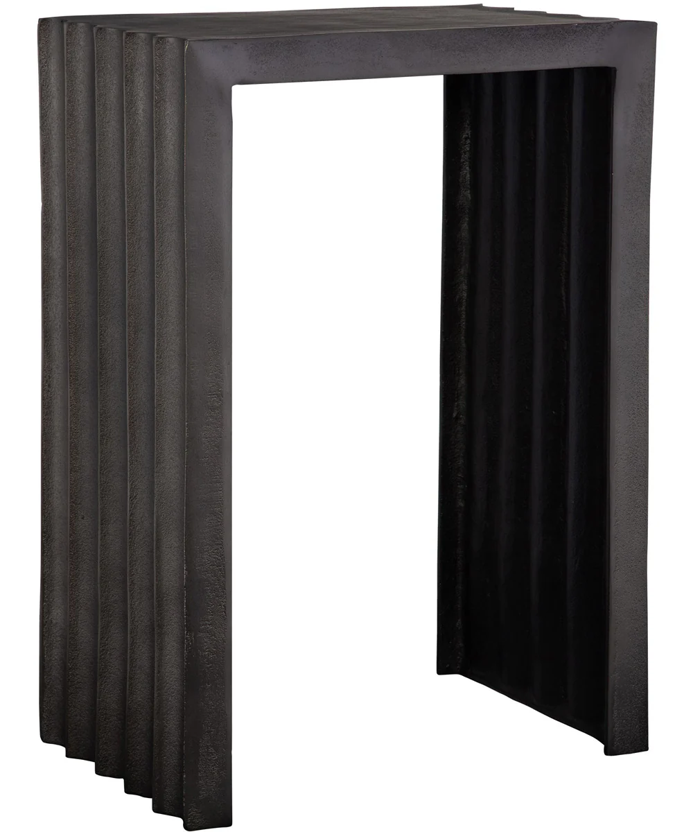 In The Groove Aluminum Accent Table - Image 4
