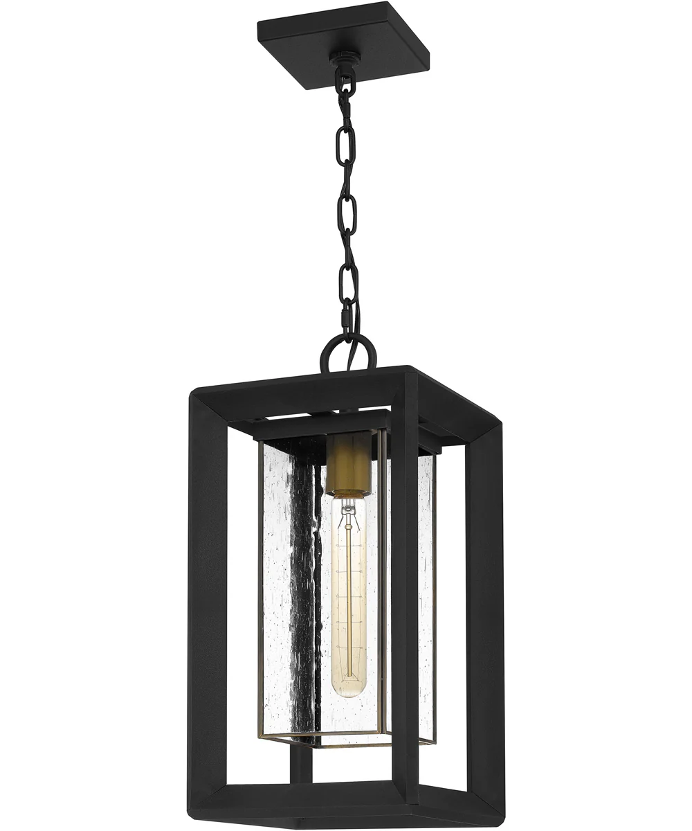 Infinger Large 1-light Outdoor Pendant Light Coastal Armour Earth Black - Image 3