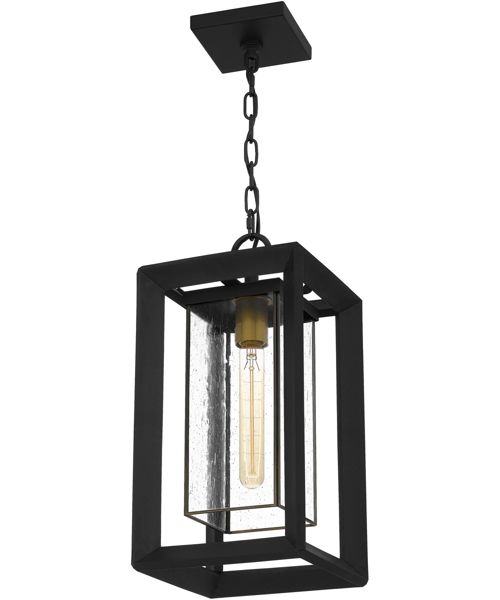Infinger Large 1-light Outdoor Pendant Light Coastal Armour Earth Black - Image 5