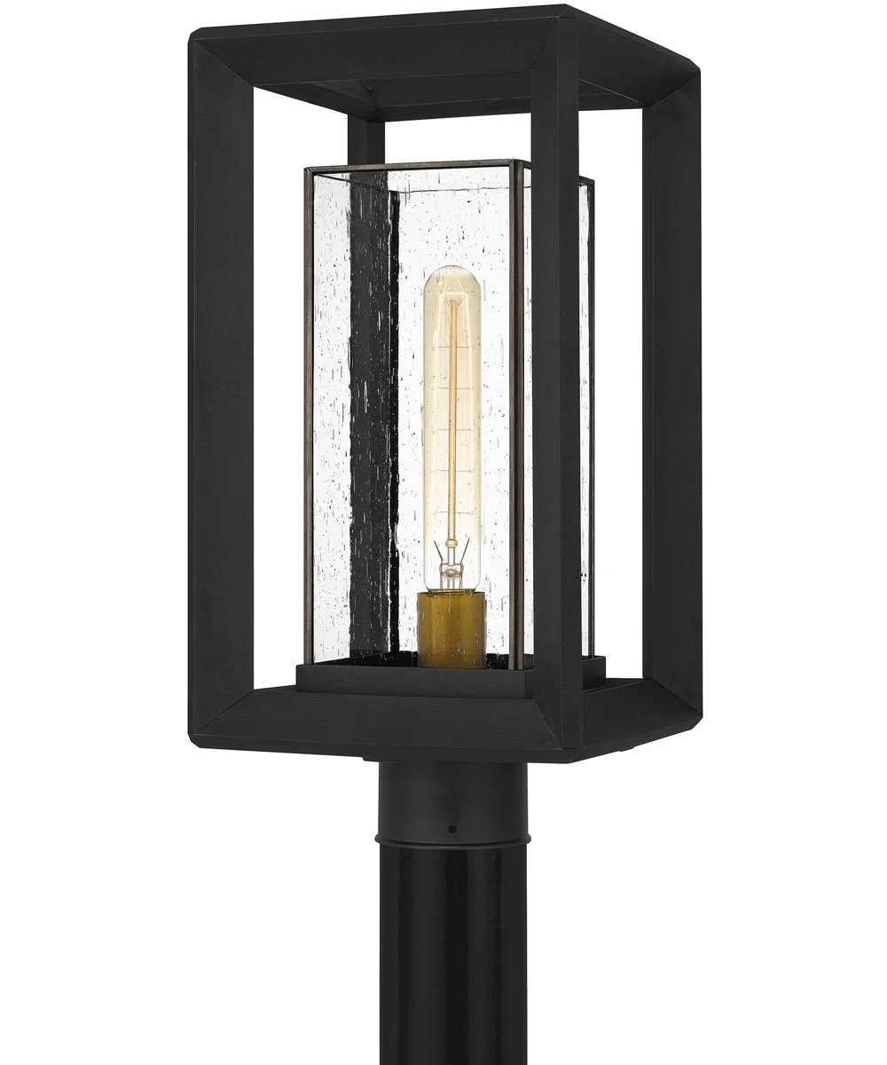 Infinger Large 1-light Outdoor Post Light  Coastal Armour Earth Black - Image 2