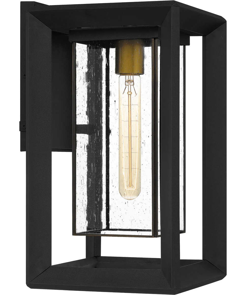 Infinger Large 1-light Outdoor Wall Light Coastal Armour Earth Black - Image 2