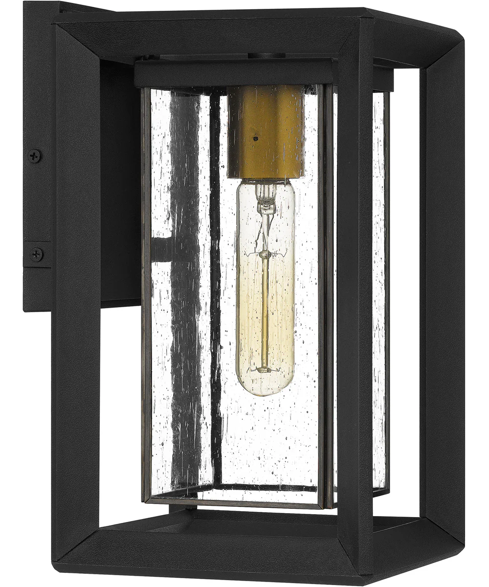 Infinger Medium 1-light Outdoor Wall Light  Coastal Armour Earth Black - Image 3
