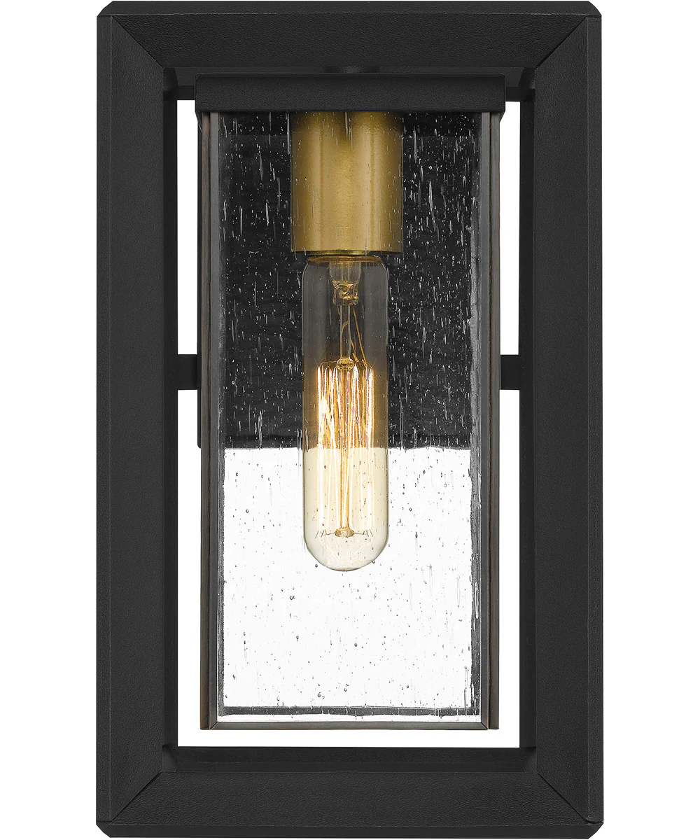 Infinger Medium 1-light Outdoor Wall Light  Coastal Armour Earth Black - Image 4