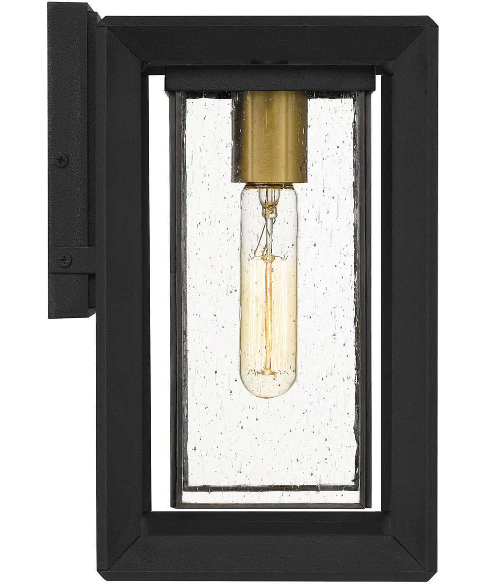 Infinger Medium 1-light Outdoor Wall Light  Coastal Armour Earth Black - Image 5