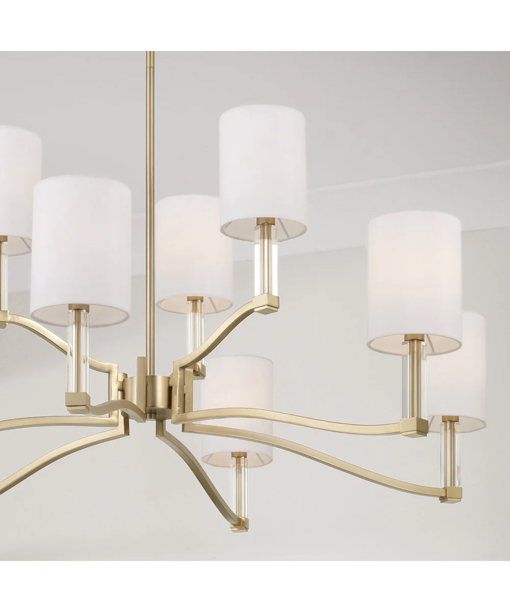 Ingrid 9-Light Chandelier Matte Brass - Image 4