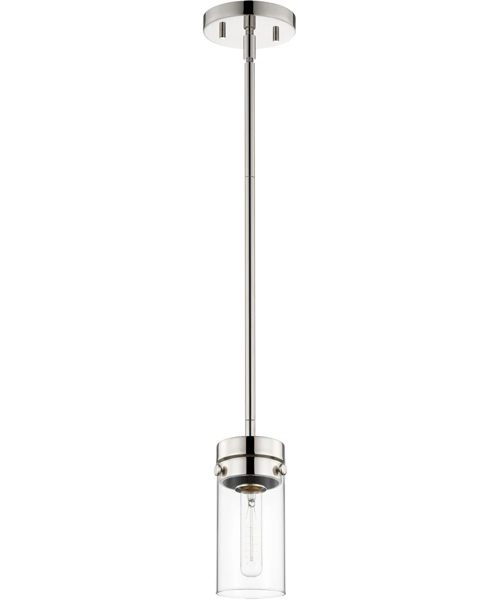 Intersection 1-Light Pendant Polished Nickel