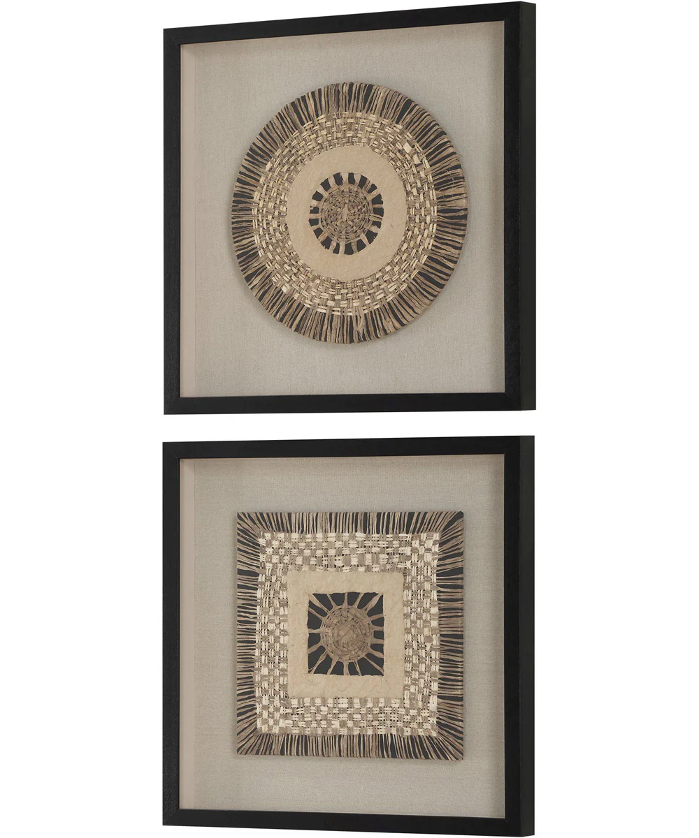 Intertwine Knit Paper Shadow Box, Set of 2 - Image 4