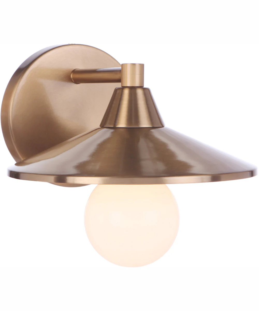 Isaac 1-Light Wall Sconce Satin Brass - Image 2