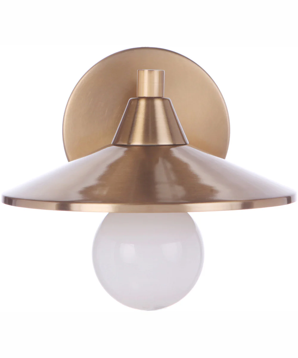 Isaac 1-Light Wall Sconce Satin Brass - Image 3