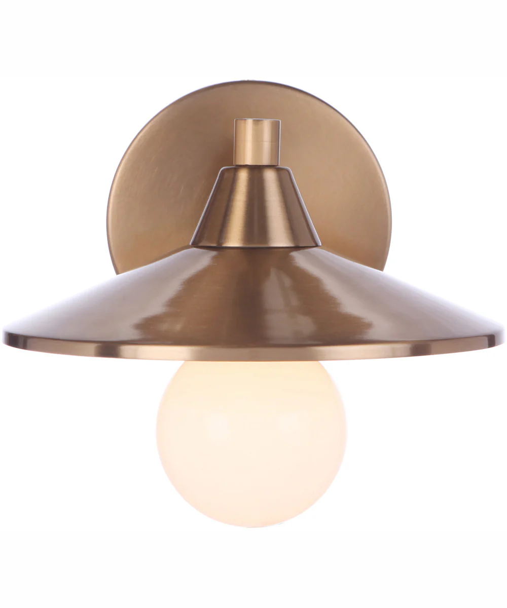 Isaac 1-Light Wall Sconce Satin Brass - Image 4