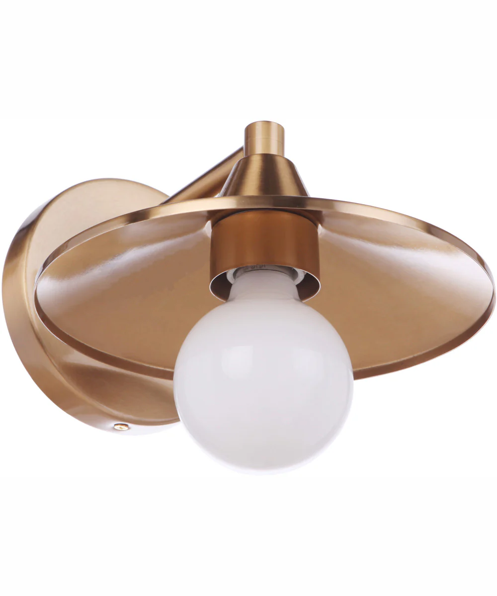 Isaac 1-Light Wall Sconce Satin Brass - Image 5