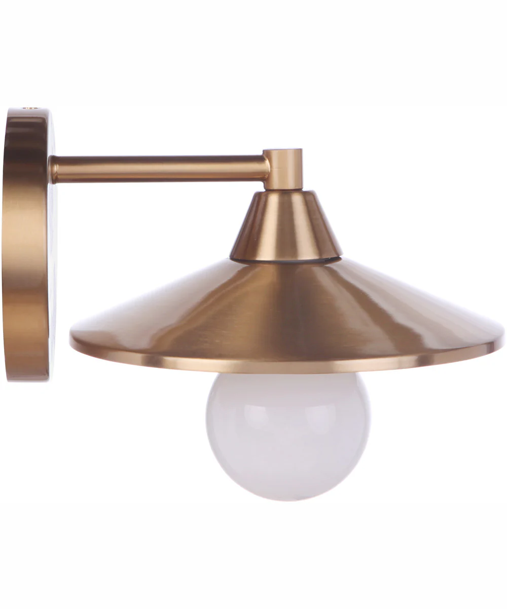 Isaac 1-Light Wall Sconce Satin Brass - Image 6