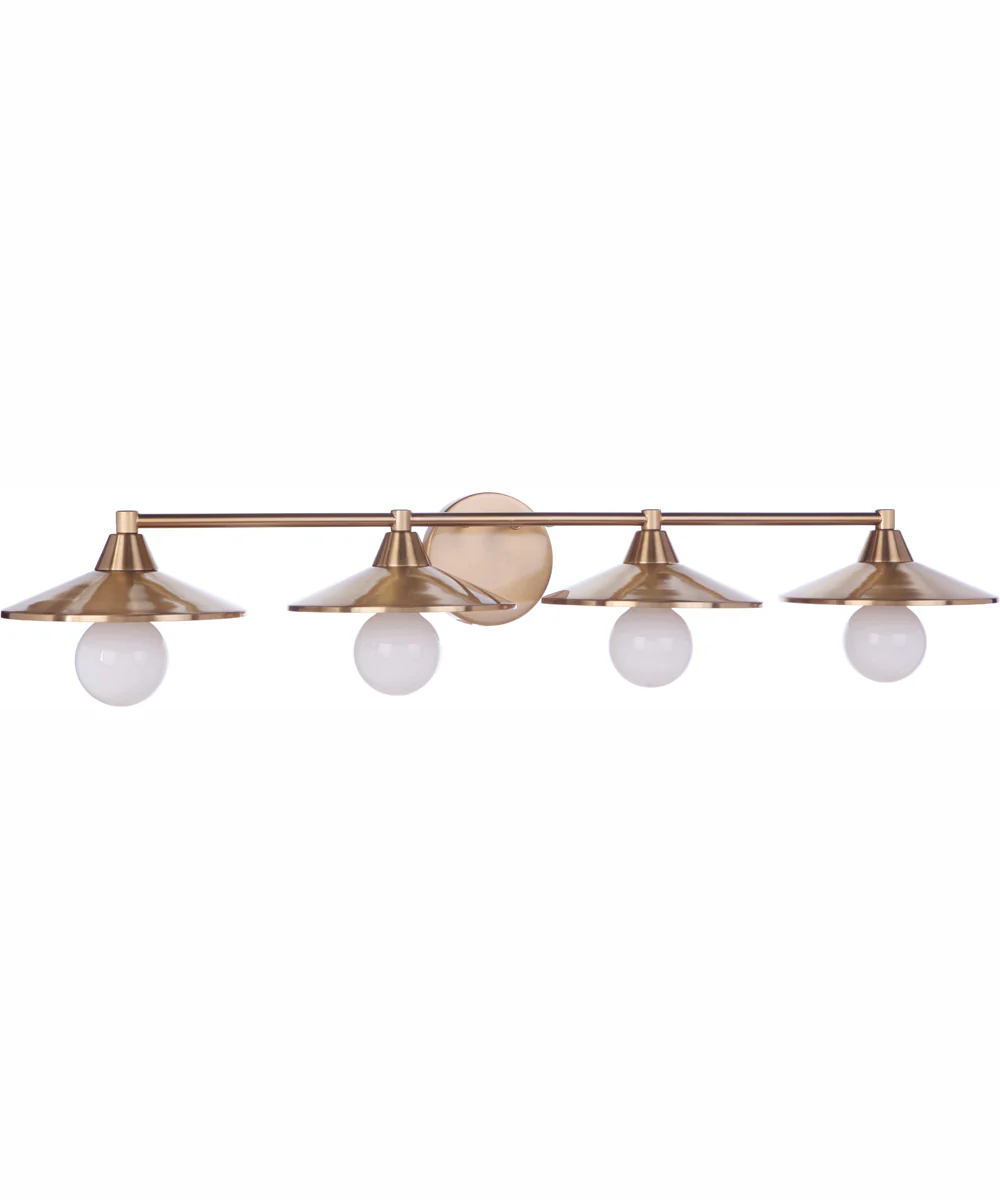 Isaac 4-Light Vanity Satin Brass - Image 3