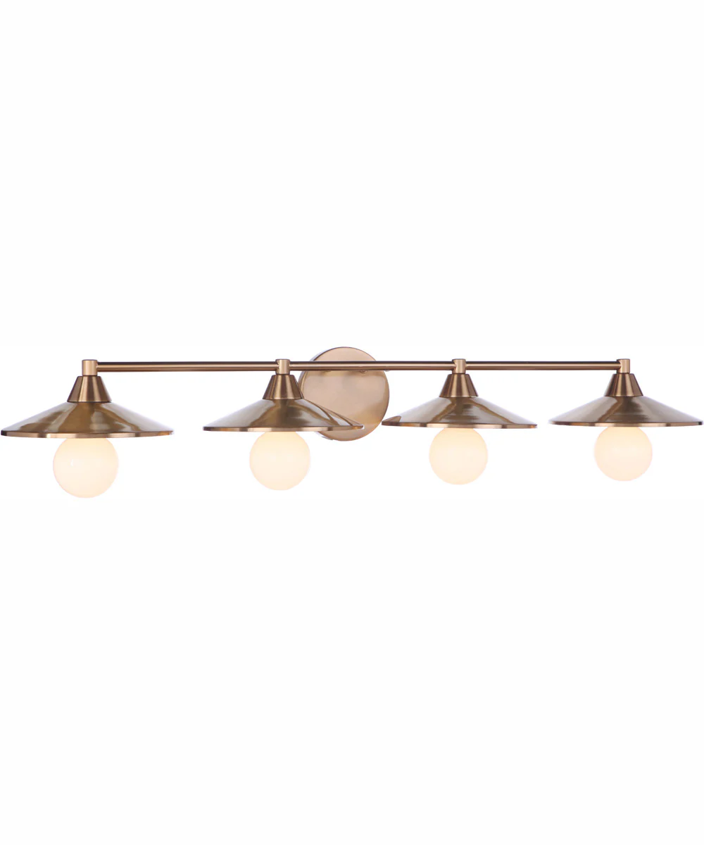 Isaac 4-Light Vanity Satin Brass - Image 4
