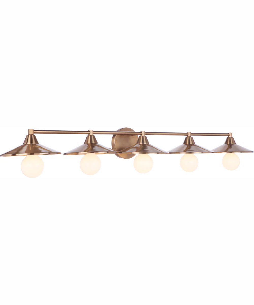 Isaac 5-Light Vanity Satin Brass - Image 2