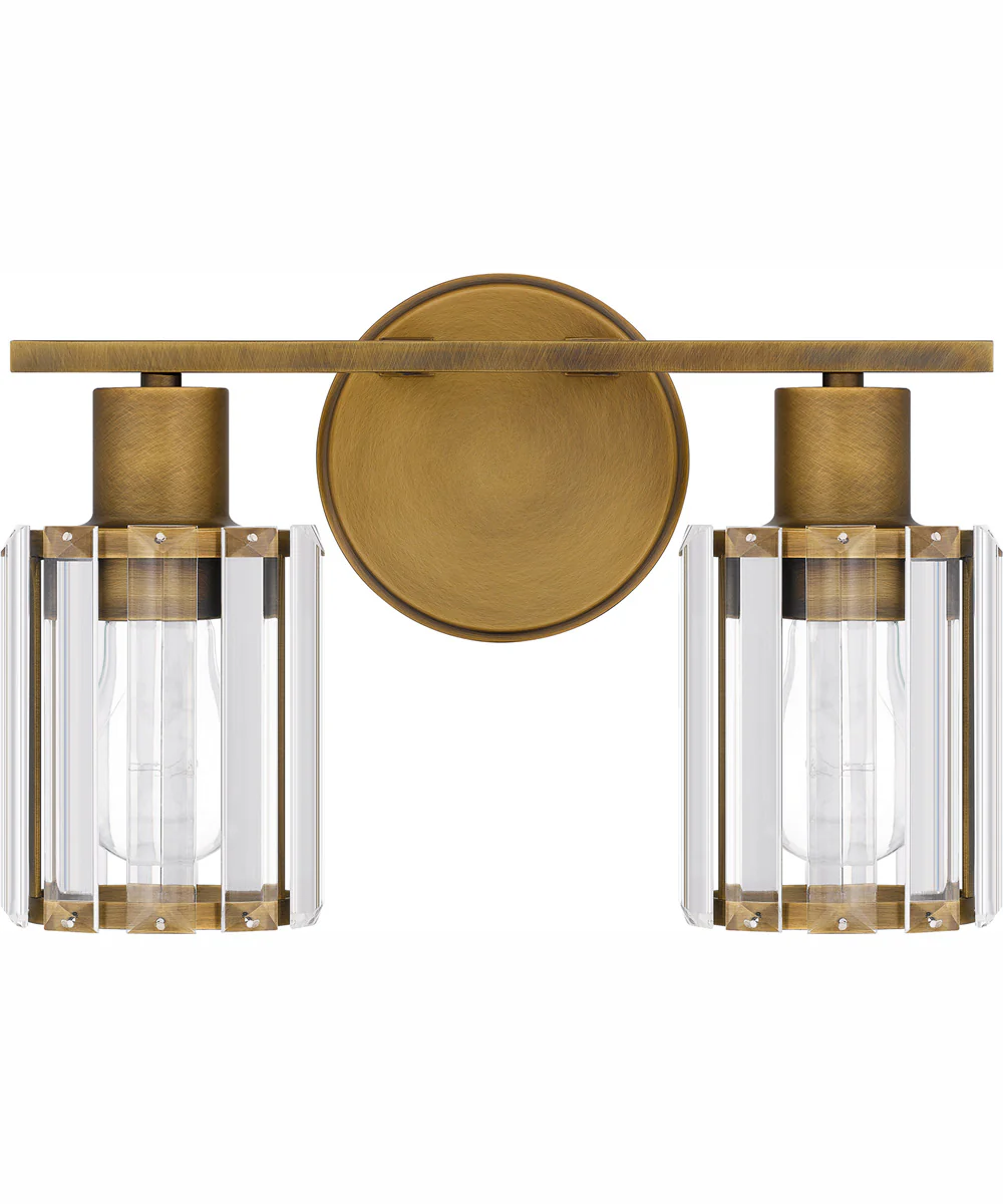 Isla Medium 2-light Bath Light Weathered Brass - Image 3