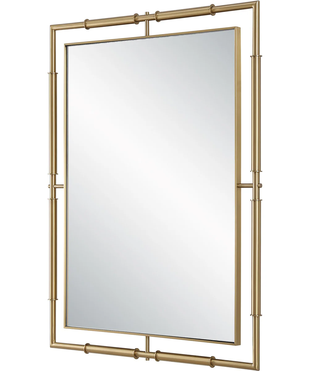 It's All Connected Rectangle Brass Mirror - Image 4